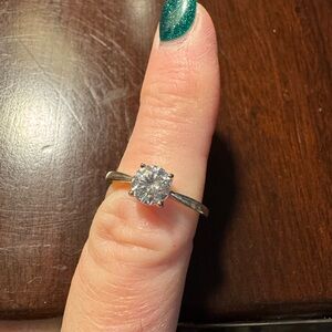 Pandora Size 7 Elegant Silver Solitaire Ring